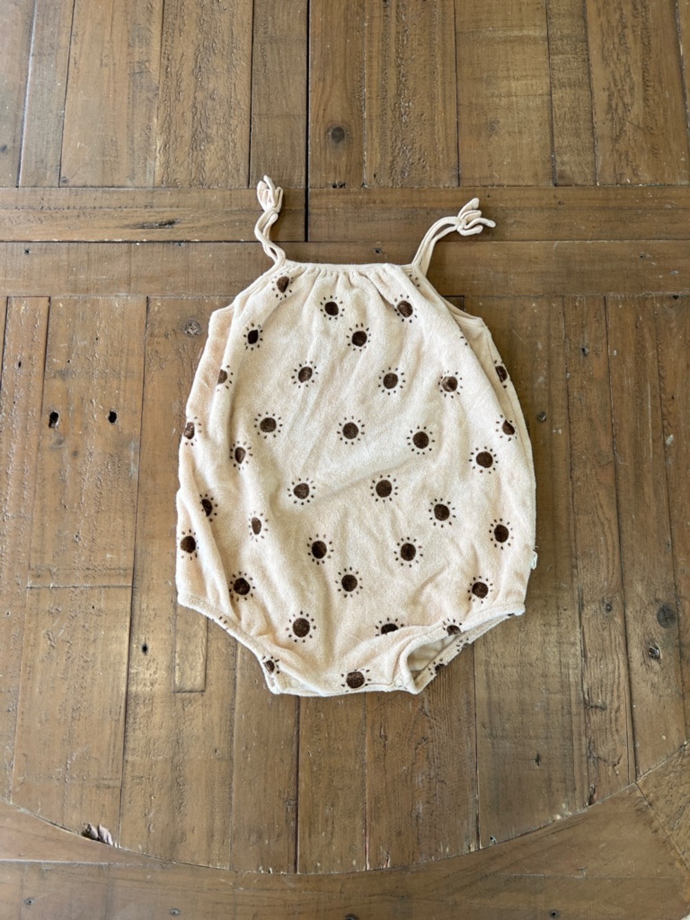 Rylee + cru Terrycloth sun print bubble romper 12-18 months